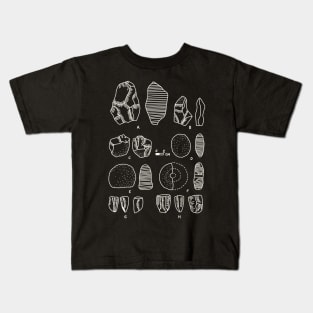 Archeology Stone Collection - Paleontology and Anthropology Kids T-Shirt